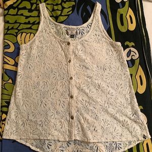 ***SOLD***Volcom stone lace tank Sz S